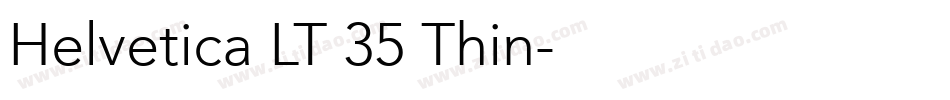 Helvetica LT 35 Thin字体转换